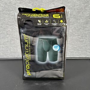AND1 Boxer Briefs Large 6 Pack 9" Black Gray Proplatinum Performance NEW
